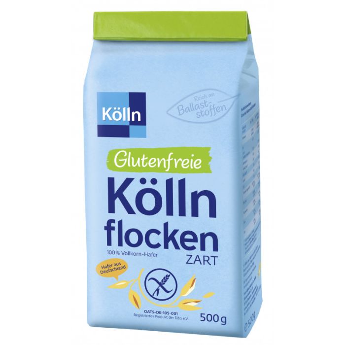 Glutenfreie Köllnflocken zart 500g - 100 % Vollkorn-Hafer