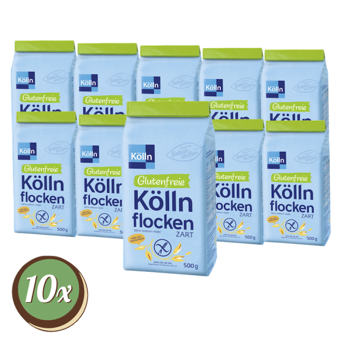 Multipack: 10x Glutenfreie Köllnflocken zart á 500g