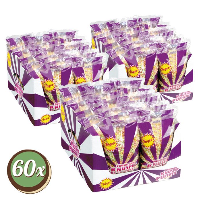 Multipack: 60x Frigeo Knusper-Puffreis 80 g 80g