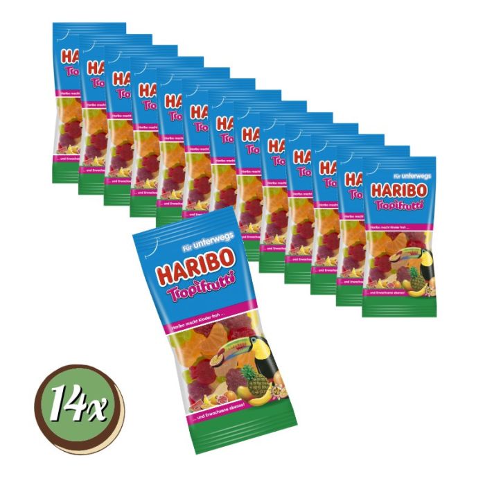 Multipack: 14x Haribo TropiFrutti à 75g