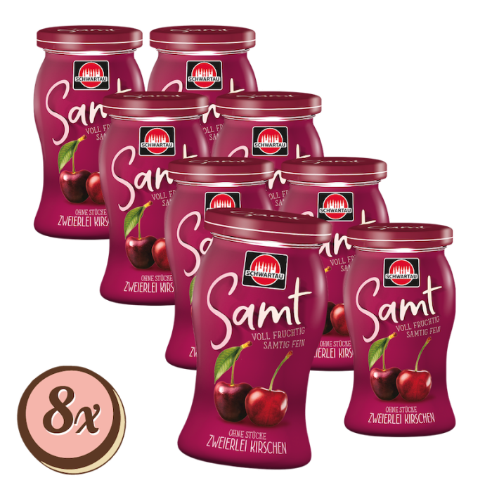 Multipack: 8x Schwartau Samt Kirsche á 270g