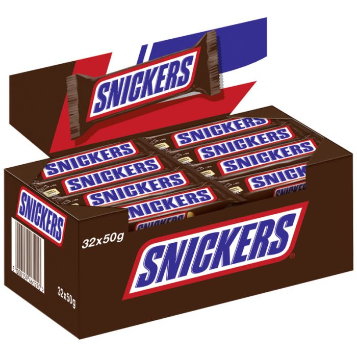 Multipack: 32x Snickers Riegel je 50g