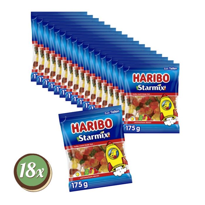 Multipack: 18x Haribo Starmix à 175g