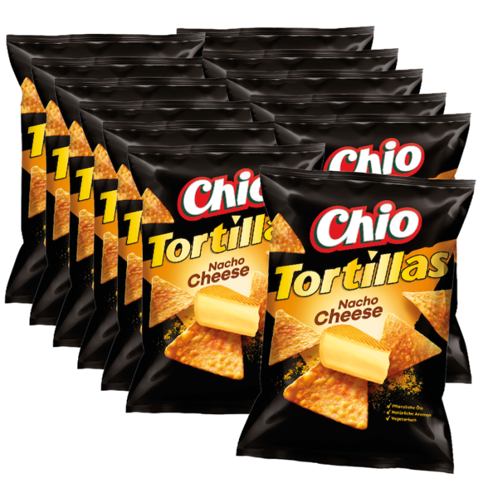 Multipack: 12x Chio Tortillas Nacho Cheese à 110g