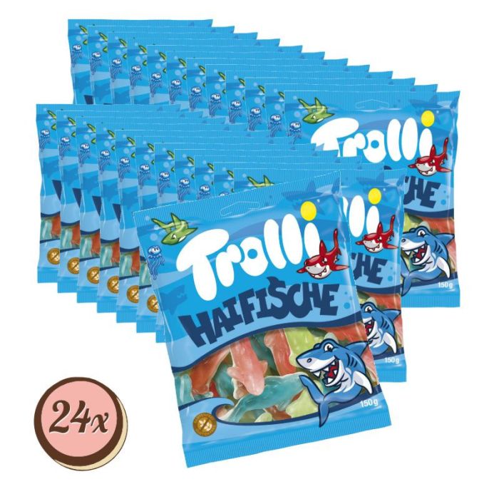 Multipack: 24x Trolli Haifische á 150g