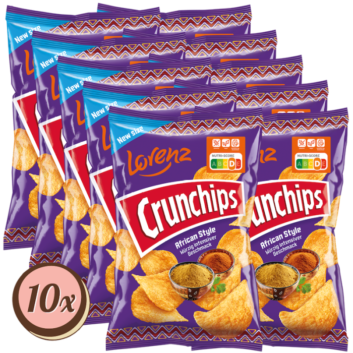 Multipack: 10x Crunchips African Style à 150g