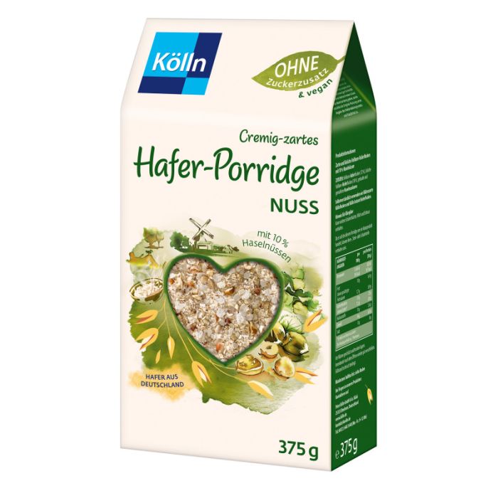 Kölln Cremig-zartes Hafer-Porridge Nuss 375g