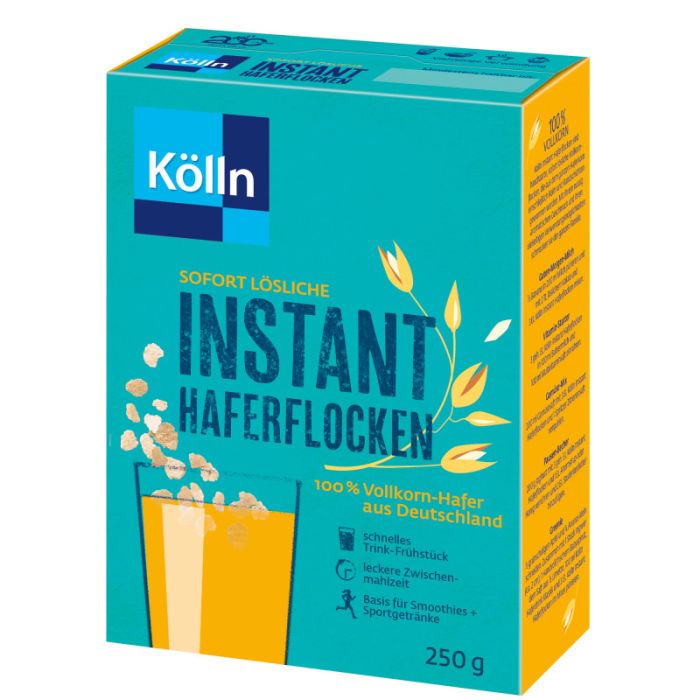 Kölln Instant Haferflocken 250g, 100 % Vollkorn-Hafer