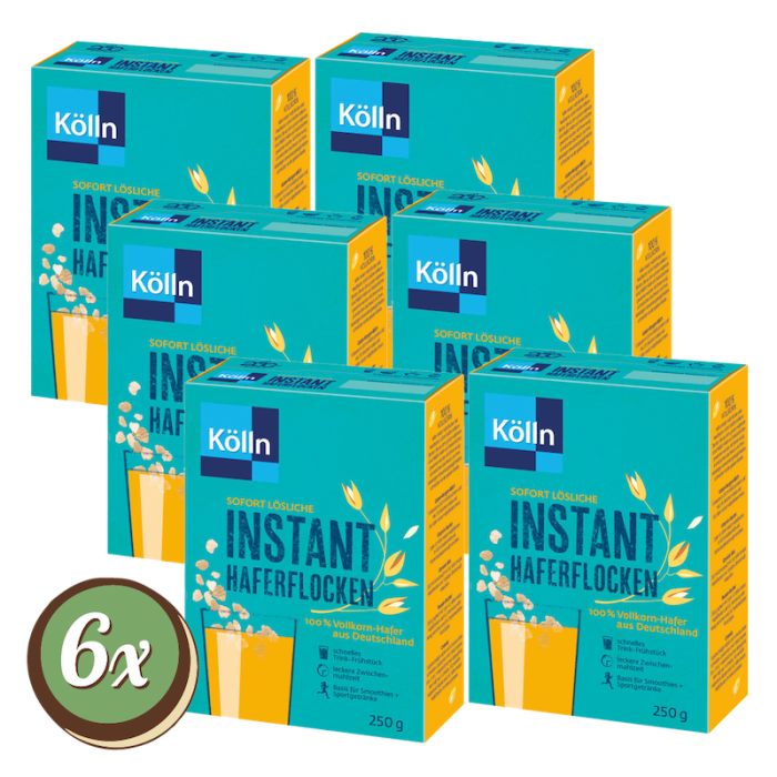 Multipack: 6x Kölln Instant Haferflocken á 250g