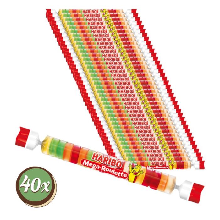 Multipack: 40x Haribo Mega Roulette á 45g