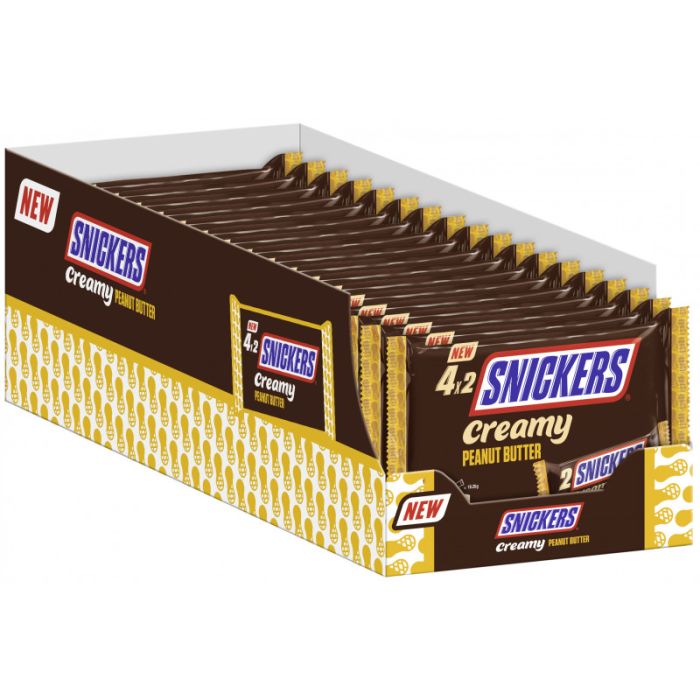 Multipack: 18x SNICKERS Creamy Peanut Butter 4x(2x18,25g)