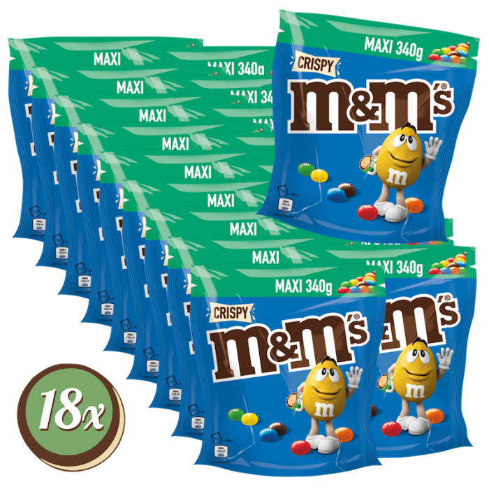 Multipack: 18x M&M'S® Crispy á 340g