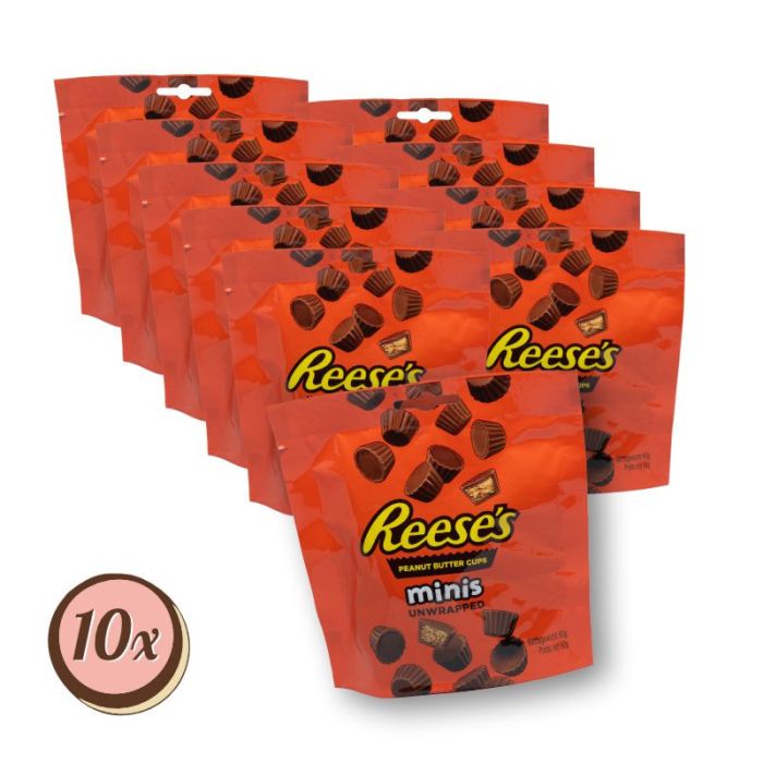 Multipack: 10x Reese's Peanut Butter Cups minis à 90g