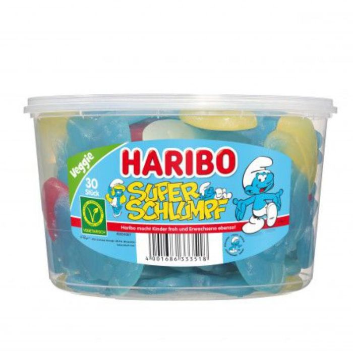 Haribo Super-Schlumpf 1 Dose 30 Stk. = 1440g