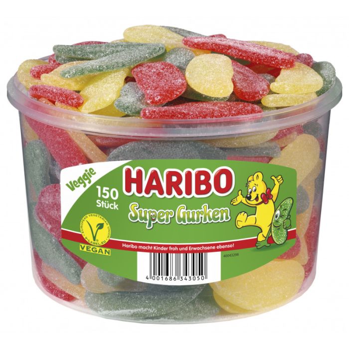 Haribo Saure Gurken Dose 150 Stk. = 1350g