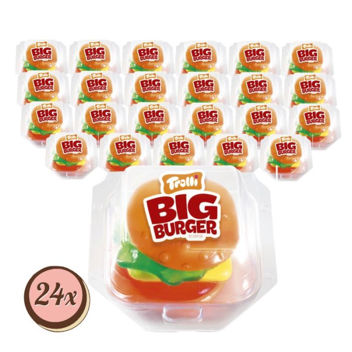 Multipack: 24x Trolli Big Burger à 50g