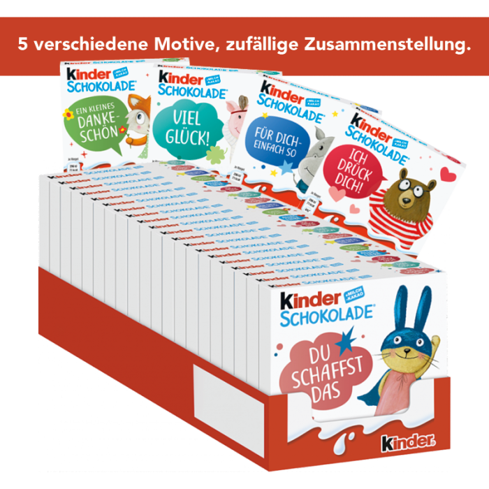 Multipack: 20x Ferrero Kinder Schokolade à 50g