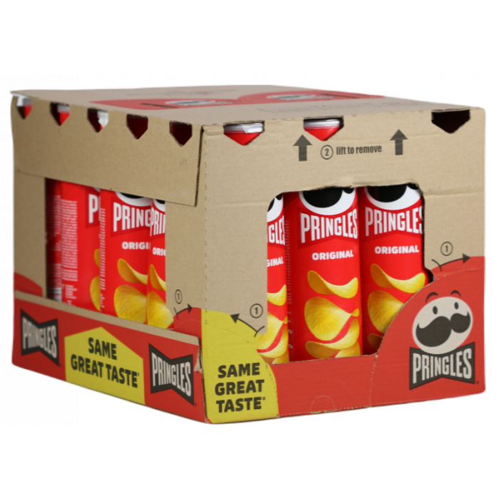 Multipack: 19x Pringles Original gesalzene Stapelchips je 200g