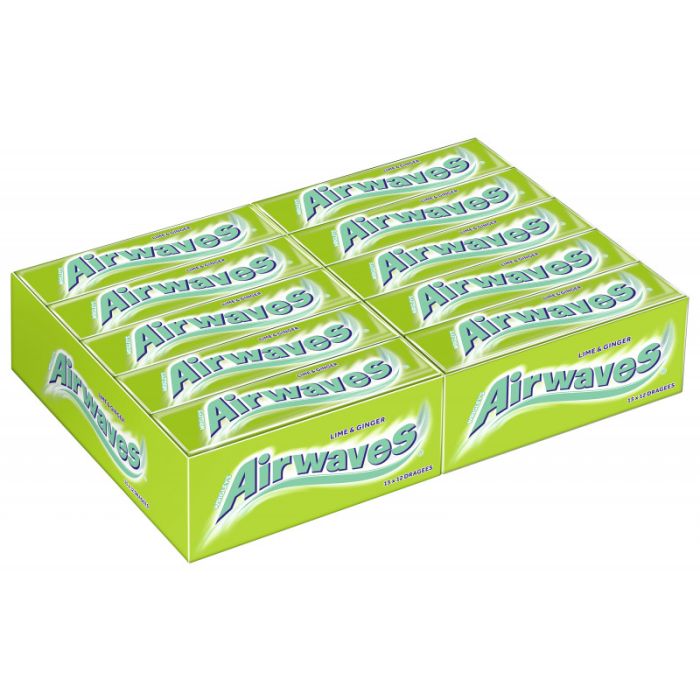 Multipack: 30x AIRWAVES® Lime & Ginger Dragees à 16,8g