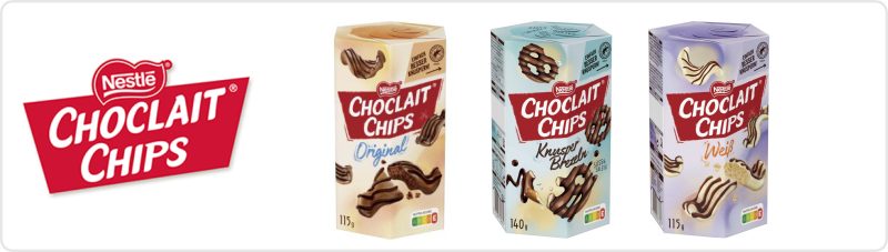 Choclait Chips Produkte